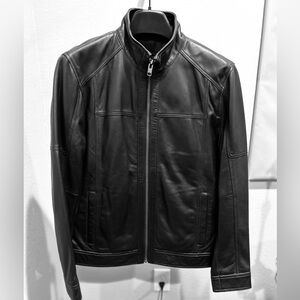 Men's Black Leather Jacket